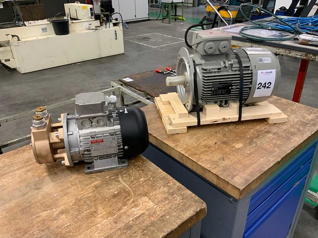 Siemens, tooltemp 1le1004-1b a234fb4 elektromotor en pomp - afbeelding 1 van  10