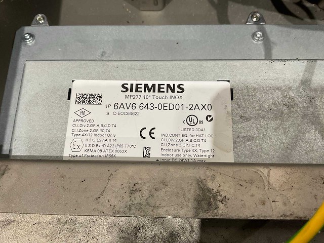 Siemens touch - simatic multi panel - elektrisch onderdeel - afbeelding 7 van  7