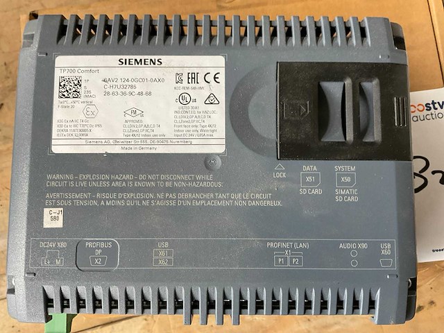 Siemens tp700 comfort simatic hmi touch industriële touchscreen - afbeelding 4 van  4