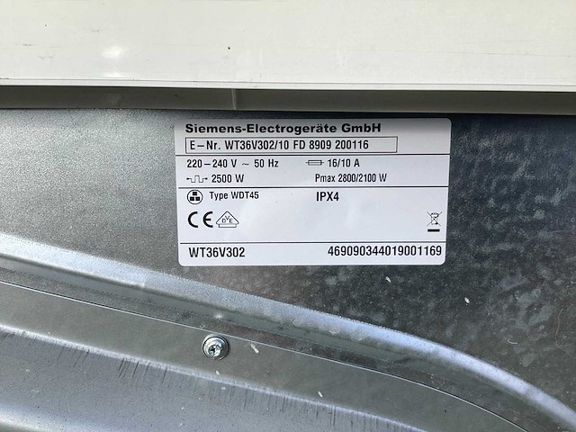 Siemens v36-30 wasdroger - afbeelding 3 van  11