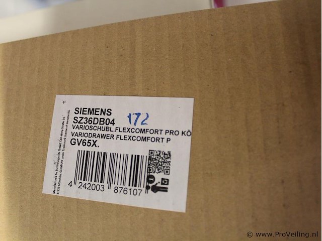 Siemens variodrawer voor vaatwassers sz36db04 - afbeelding 2 van  3