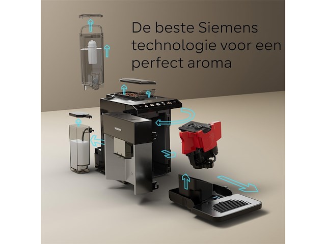 Siemens volautomatische espressomachine eq500 tq517r03 piano zwart / rvs - afbeelding 5 van  5