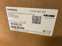 Siemens vvf42.80-100 pn16 doorstroomregelafsluiter - afbeelding 1 van  2