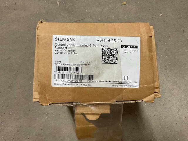 Siemens vvg44.25-10 2-weg afsluiter - afbeelding 2 van  2