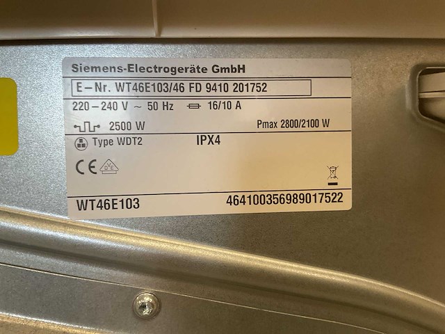 Siemens wasdroger (2x) - afbeelding 8 van  10