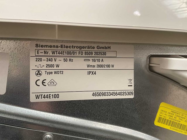 Siemens wasdroger (2x) - afbeelding 3 van  10