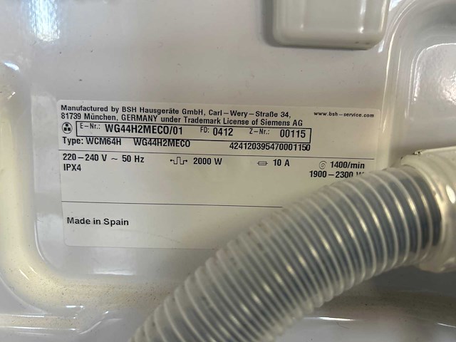 Siemens wg44h2meco iq500 wasmachine - afbeelding 5 van  5