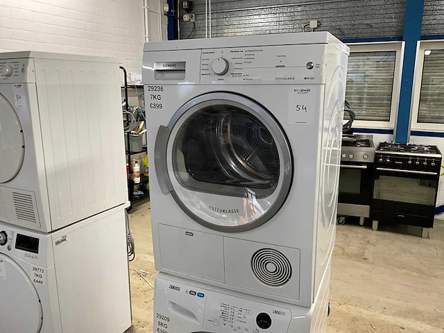 Siemens wt46e183nl 7kg condensdroger - afbeelding 1 van  3