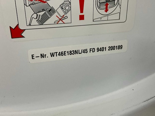 Siemens wt46e183nl 7kg condensdroger - afbeelding 3 van  3