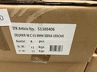 Siena deurkrukset wc 63/8mm (128x) - afbeelding 4 van  8
