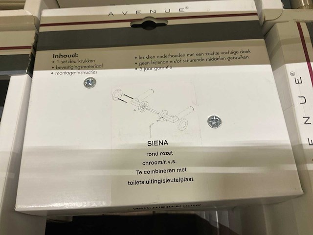 Siena rond rozet deurkruksets (180x) - afbeelding 2 van  4
