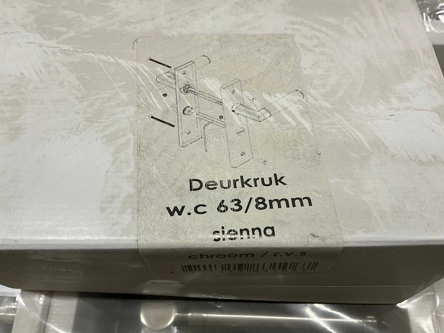 Sienna wc 63/8mm deurkruk set (90x) - afbeelding 5 van  5
