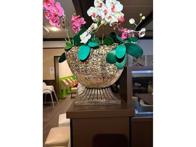 Sier bloempot (2x) - afbeelding 2 van  6