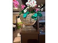 Sier bloempot (2x) - afbeelding 2 van  6