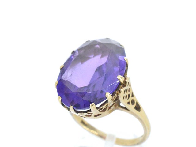 Sieraad met paarse edelsteen - afbeelding 5 van  11