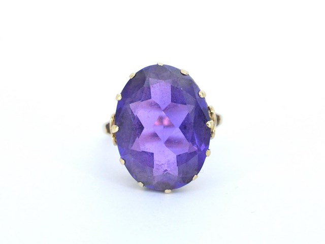 Sieraad met paarse edelsteen - afbeelding 8 van  11