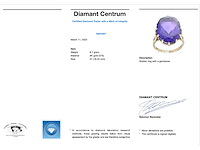 Sieraad paarse edelsteen - afbeelding 4 van  10