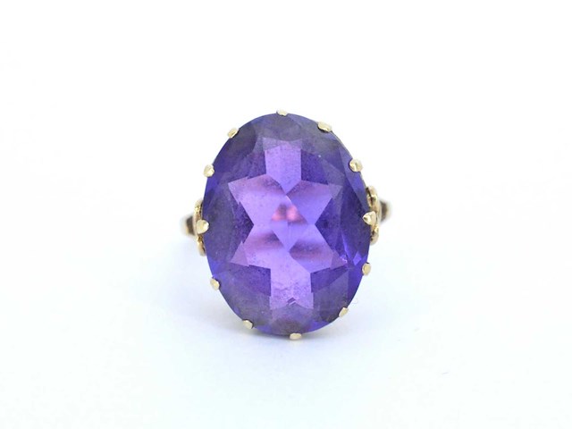 Sieraad paarse edelsteen - afbeelding 8 van  10