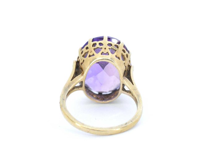 Sieraad paarse edelsteen - afbeelding 9 van  10