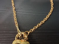 Sieraden bestaande uit o.a. schakelketting met harthanger, oorbellen & armband - afbeelding 2 van  10