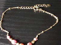 Sieraden bestaande uit o.a. schakelketting met harthanger, oorbellen & armband - afbeelding 7 van  10