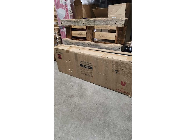 Sieraden kast met spiegel op draaiplateau - afbeelding 4 van  4