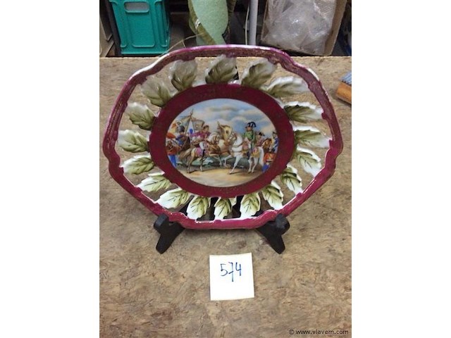 Sierbord met staander napoleon - afbeelding 1 van  2