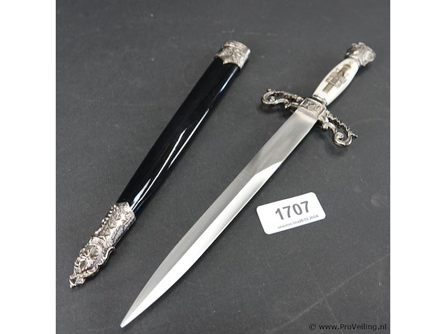 Sierdolk met schede - afbeelding 1 van  5