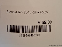 Sierkussen rapios olive - afbeelding 2 van  2