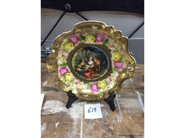 Sierschaal met staander - afbeelding 1 van  2