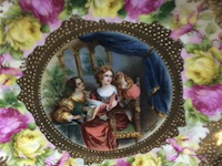 Sierschaal met staander - afbeelding 2 van  2