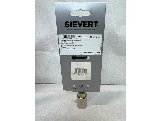 Sievert - krimpkousbrander voor turbojet soldeerpistool (16x) - afbeelding 3 van  4