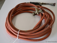 Sievert gasslang met branderhandgreep en slangbreukventiel 3092 p/n 18 - afbeelding 1 van  4