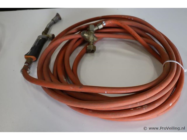 Sievert gasslang met branderhandgreep en slangbreukventiel 3092 p/n 18 - afbeelding 4 van  4