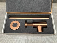 Sifon laag 5/4" geborsteld brons koper - afbeelding 2 van  5