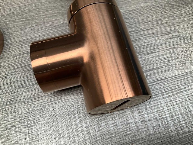 Sifon laag 5/4" geborsteld brons koper - afbeelding 5 van  5