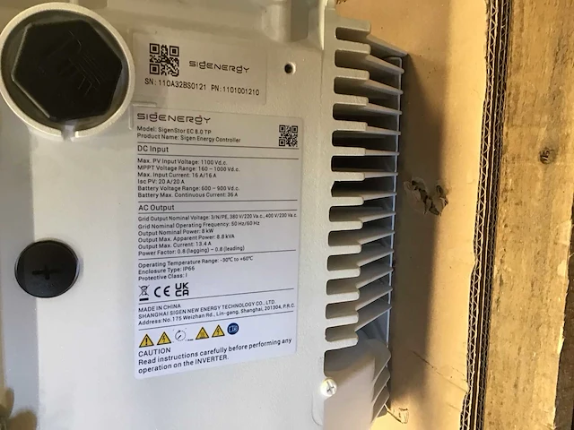 Sigenergy ec 8.0 tp omvormer - afbeelding 2 van  2