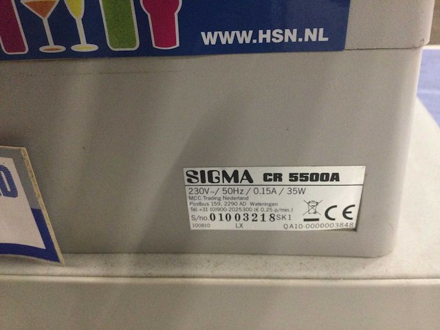 Sigma cr 5500a kassa - afbeelding 2 van  3