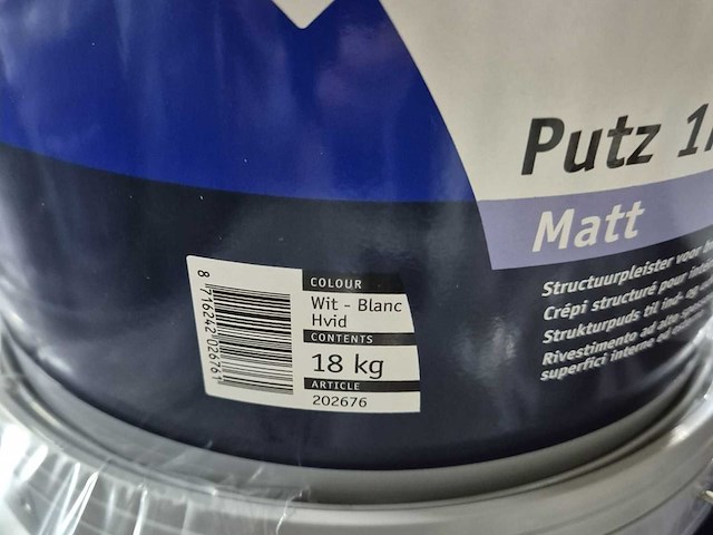 Sigma spachtelpoets sierpleister 10 ltr wit (33x) - afbeelding 1 van  2