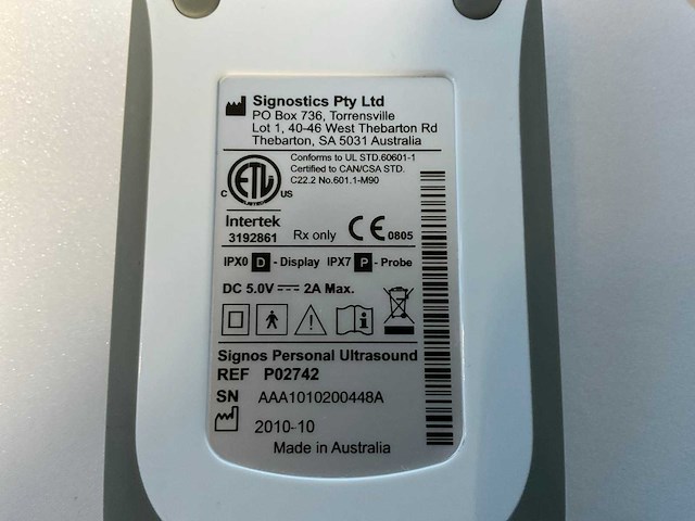 Signos - ultrasound machine - 2011 - afbeelding 4 van  6