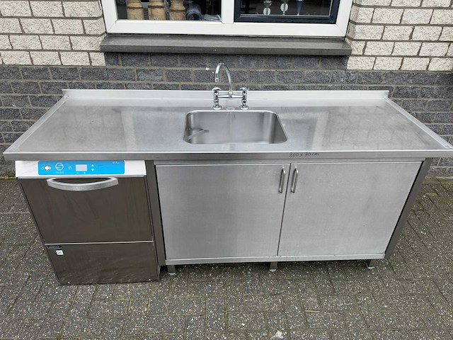 Silanos - vaatwas + spoeltafel - korvenvaatwasmachine - afbeelding 1 van  4