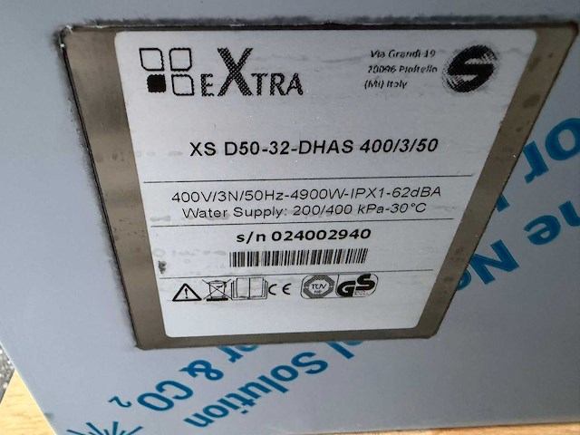 Silanos ongebruikt - xs d50-32 - korvenvaatwasmachine - afbeelding 4 van  4