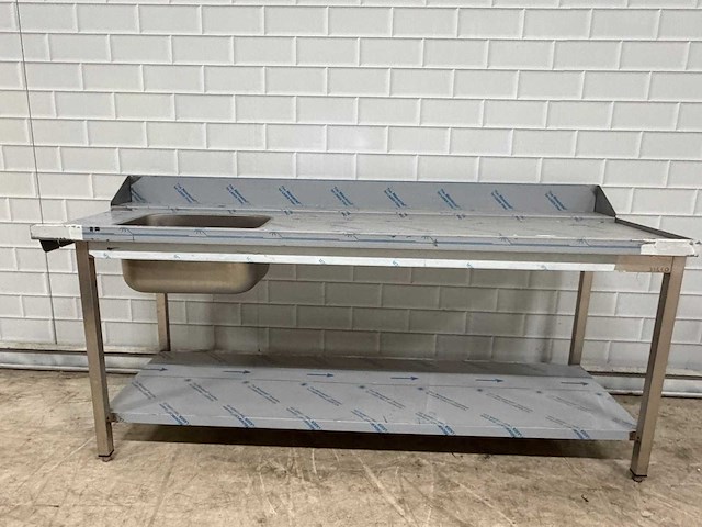 Silco - rvs spoel/aanvoertafel - ongebruikt - afbeelding 6 van  7