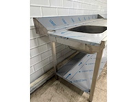 Silco - rvs spoel/aanvoertafel - ongebruikt - afbeelding 7 van  7