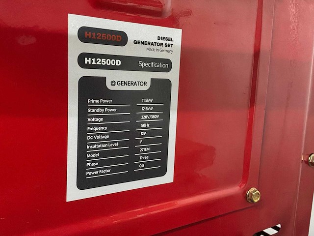 Silent h12500d mobiele dieselaggregaat - afbeelding 2 van  10
