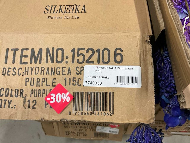 Silka en emerald kunstbloemen - afbeelding 2 van  11