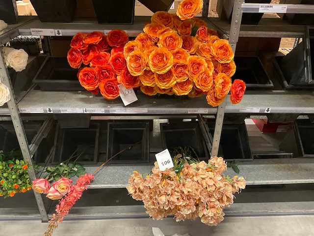 Silka en emerald partij zijde bloemen - afbeelding 1 van  7