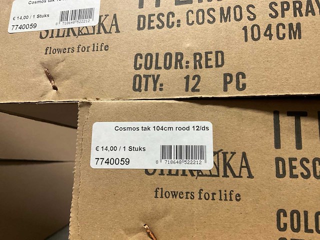 Silka en emerald partij zijde bloemen - afbeelding 3 van  11