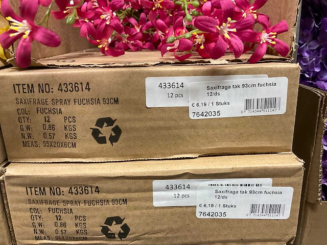 Silka en emerald partij zijde bloemen - afbeelding 12 van  14