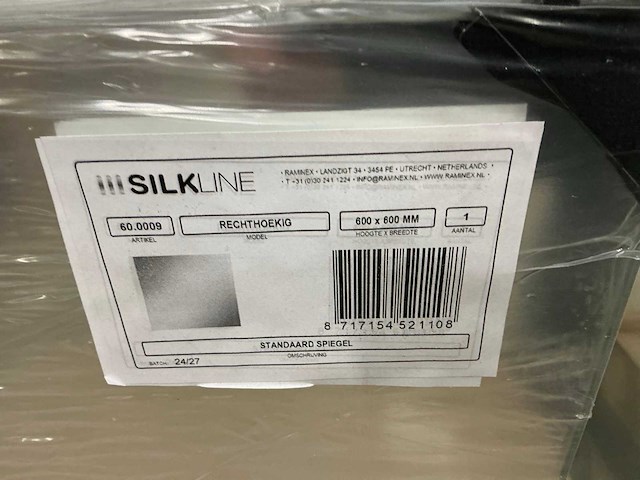 Silkline 60x60cm spiegel (20x) - afbeelding 2 van  3